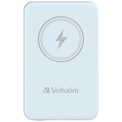 Verbatim powerbank z ładowaniem bezprzewodowym 5V, ładowanie telefonu, 32242, 5 000mAh, Mocowanie magnetyczne, niebieska