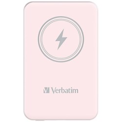 Verbatim powerbank z ładowaniem bezprzewodowym 5V, ładowanie telefonu, 32243, 5 000mAh, Mocowanie magnetyczne, różowa