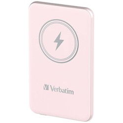 Verbatim powerbank z ładowaniem bezprzewodowym 5V, ładowanie telefonu, 32243, 5 000mAh, Mocowanie magnetyczne, różowa