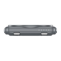 Verbatim Powerbank Charge ,n, Go z dwoma kablami 5V, ładowanie telefonu, 32251, 5 000mAh, Mocowanie magnetyczne, szara