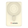 Verbatim Powerbank Charge ,n, Go z dwoma kablami 5V, ładowanie telefonu, 32253, 5 000mAh, Mocowanie magnetyczne, złota