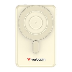 Verbatim Powerbank Charge ,n, Go z dwoma kablami 5V, ładowanie telefonu, 32253, 5 000mAh, Mocowanie magnetyczne, złota