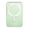 Verbatim powerbank z ładowaniem bezprzewodowym 5V, ładowanie telefonu, 32259, 10 000mAh, Mocowanie magnetyczne, zielona