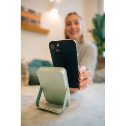 Verbatim powerbank z ładowaniem bezprzewodowym 5V, ładowanie telefonu, 32259, 10 000mAh, Mocowanie magnetyczne, zielona