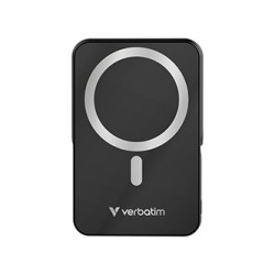 Verbatim powerbank z ładowaniem bezprzewodowym 5V, ładowanie telefonu, 32264, 10 000mAh, Mocowanie magnetyczne, czarna