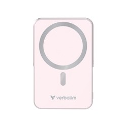 Verbatim powerbank z ładowaniem bezprzewodowym 5V, ładowanie telefonu, 32267, 10 000mAh, Mocowanie magnetyczne, różowa