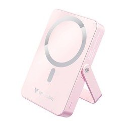 Verbatim powerbank z ładowaniem bezprzewodowym 5V, ładowanie telefonu, 32267, 10 000mAh, Mocowanie magnetyczne, różowa