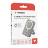 Verbatim powerbank z ładowaniem bezprzewodowym 5V, ładowanie telefonu, 32268, 10 000mAh, Mocowanie magnetyczne, Szary