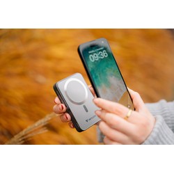 Verbatim powerbank z ładowaniem bezprzewodowym 5V, ładowanie telefonu, 32268, 10 000mAh, Mocowanie magnetyczne, Szary