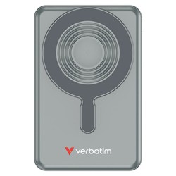 Verbatim power bank Charge n Go 2C  Display, kabel 12V, ładowanie telefonu, 32272, 10000mAh, Mocowanie magnetyczne, Szary