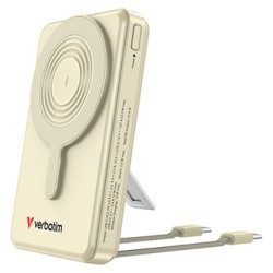 Verbatim power bank Charge n Go 2C  Display, kabel 12V, ładowanie telefonu, 32274, 10000mAh, Mocowanie magnetyczne, złota