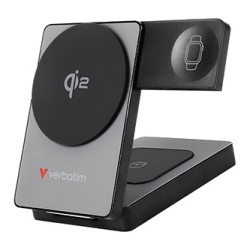 Verbatim powerbank Charge ,n, Go Qi2 5/9/12V, ładowanie telefonu, zegarka, Airpods, 32294, 5 000mAh, Mocowanie magnetyczne, szar