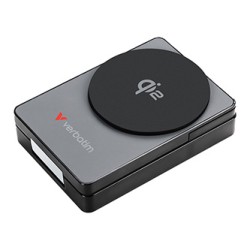 Verbatim powerbank Charge ,n, Go Qi2 5/9/12V, ładowanie telefonu, zegarka, Airpods, 32294, 5 000mAh, Mocowanie magnetyczne, szar