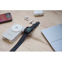 Verbatim powerbank Charge ,n, Go Qi2 5/9/12V, ładowanie telefonu, zegarka, Airpods, 32296, 10000mAh, Mocowanie magnetyczne, biał