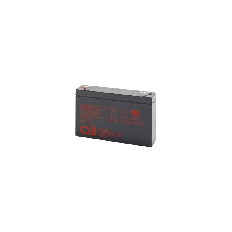 CSB akumulator ołowiowy HRL634WF2 6V, 9Ah, PBCS-6V009-F2AHL, Highrate, F2