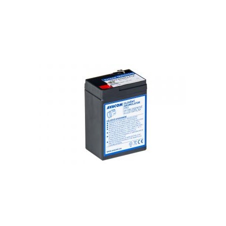 Avacom akumulator kwasowo-ołowiowy do latarek halogenowych, złącze F1 6V, 4.5Ah, PBXX-6V004,5-F1A