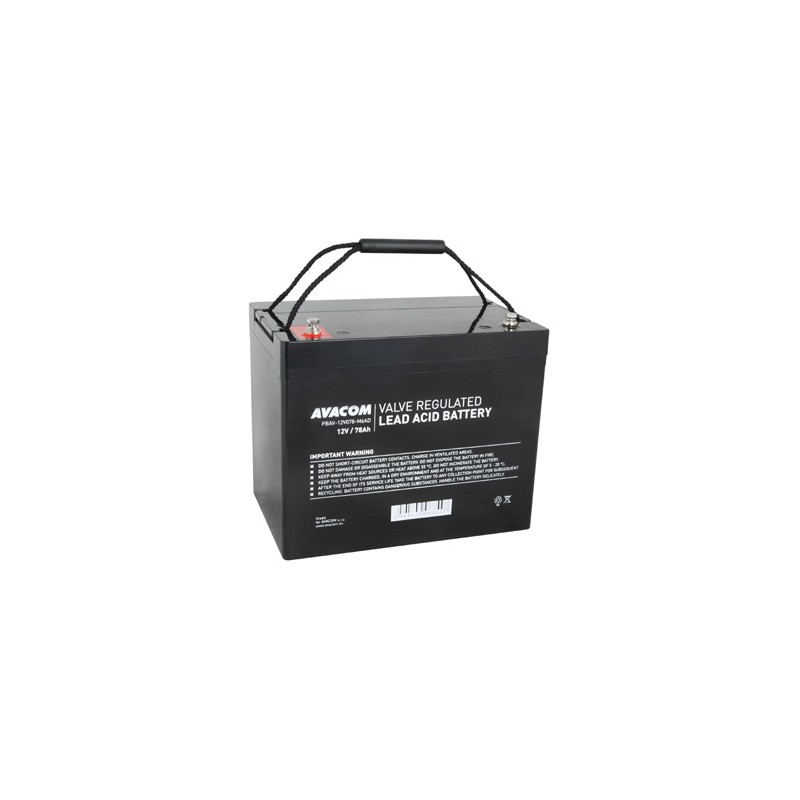 Avacom baterie DeepCycle, 12V, 75Ah, PBAV-12V078-M