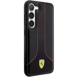 Ferrari nakładka do Samsung Galaxy S23 Ultra FEHCS23LPCSK czarna PU 296P