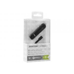 AVACOM CarMAX 2 nabíječka do auta 2x Qualcomm Quick Charge 2.0, černá, barva (USB-C kabel)