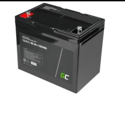 Green Cell LiFePO4 bateria 12V 12.8V 80Ah do photovoltaic system, campers i łodzi
