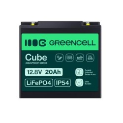 Green Cell CUBE LiFePO4 20Ah 12.8V 256Wh lithium Iron fosforan bateria do ciągnik, kosiarka do trawy, pojazdy elektryczne
