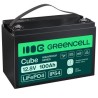Green Cell CUBE LiFePO4 100Ah 12.8V 1280Wh lithium Iron fosforan bateria do fotowoltaiki, Caravans, łodzi