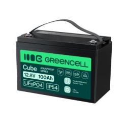 Green Cell CUBE LiFePO4 100Ah 12.8V 1280Wh lithium Iron fosforan bateria do fotowoltaiki, Caravans, łodzi