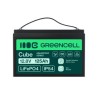 Green Cell CUBE LiFePO4 125Ah 12.8V 1600Wh lithium Iron fosforan bateria do kamperów, Solar, Off-Grid System, łodzi