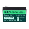 Green Cell CUBE LiFePO4 12Ah 12.8V 153.6Wh lithium Iron fosforan bateria do wózek inwalidzki, zabawka, skuter