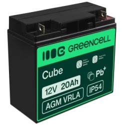 Green Cell AGM VRLA 12V 20Ah maintenance-free bateria do mower, skuter, łodzi, wózek inwalidzki