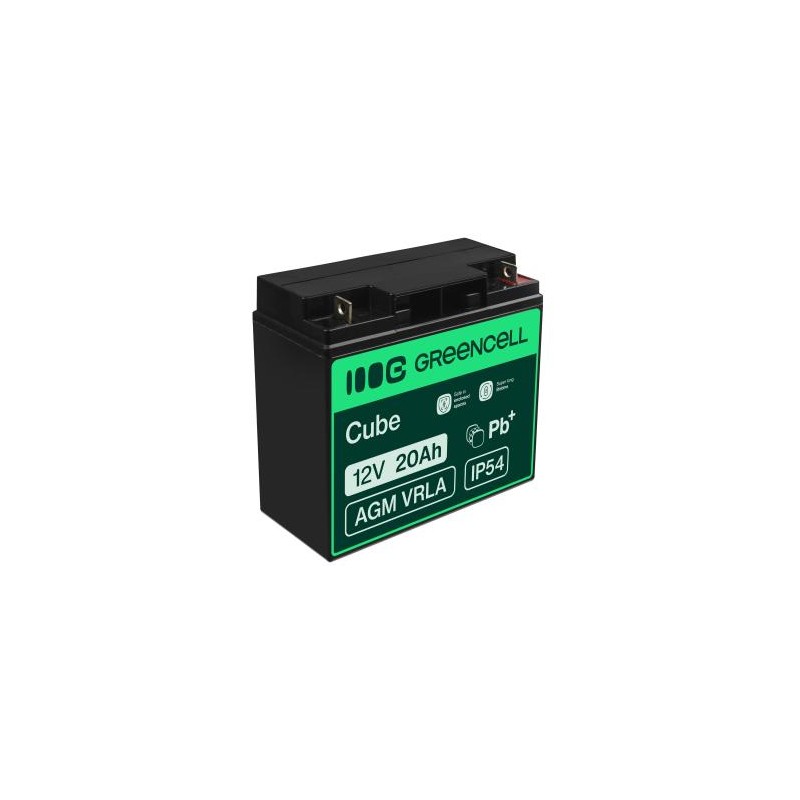 Green Cell AGM VRLA 12V 20Ah maintenance-free bateria do mower, skuter, łodzi, wózek inwalidzki