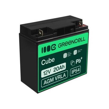 Green Cell AGM VRLA 12V 20Ah maintenance-free bateria do mower, skuter, łodzi, wózek inwalidzki