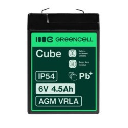 Green Cell AGM VRLA 6V 4.5Ah maintenance-free bateria do the systemów alarmowych, kas, zabawek