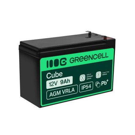 Green Cell AGM VRLA 12V 9Ah maintenance-free bateria do UPS units