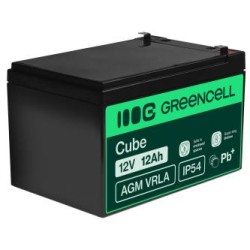 Green Cell AGM VRLA 12V 12Ah maintenance-free bateria do the systemów alarmowych, kas, zabawek