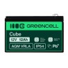 Green Cell AGM VRLA 12V 12Ah maintenance-free bateria do the systemów alarmowych, kas, zabawek