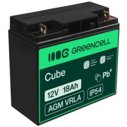 Green Cell AGM VRLA 12V 18Ah maintenance-free bateria do mower, skuter, łodzi, wózek inwalidzki