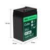 Green Cell AGM VRLA 6V 5Ah maintenance-free bateria do the alarm system, cash register, toys