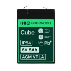 Green Cell AGM VRLA 6V 5Ah maintenance-free bateria do the alarm system, cash register, toys