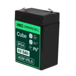 Green Cell AGM VRLA 6V 5Ah maintenance-free bateria do the alarm system, cash register, toys