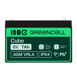 Green Cell AGM VRLA 6V 7Ah maintenance-free bateria do the alarm system, cash register, toys