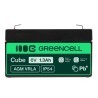 Green Cell AGM VRLA 6V 1.3Ah maintenance-free bateria do systemów alarmowych, kas, zabawek