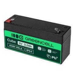 Green Cell AGM VRLA 6V 3.2Ah maintenance-free bateria do systemów alarmowych, kas, zabawek