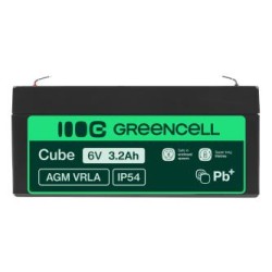 Green Cell AGM VRLA 6V 3.2Ah maintenance-free bateria do systemów alarmowych, kas, zabawek
