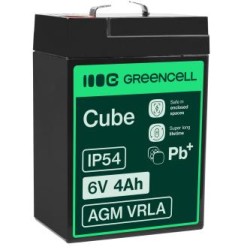Green Cell AGM VRLA 6V 4Ah maintenance-free bateria do  systemów alarmowych, kas, zabawek