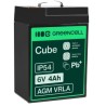Green Cell AGM VRLA 6V 4Ah maintenance-free bateria do  systemów alarmowych, kas, zabawek