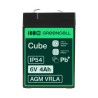Green Cell AGM VRLA 6V 4Ah maintenance-free bateria do  systemów alarmowych, kas, zabawek