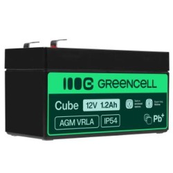 Green Cell AGM VRLA 12V 1.2Ah maintenance-free bateria do systemów alarmowych, kas, zabawek