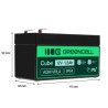 Green Cell AGM VRLA 12V 1.2Ah maintenance-free bateria do systemów alarmowych, kas, zabawek