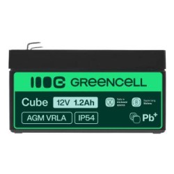 Green Cell AGM VRLA 12V 1.2Ah maintenance-free bateria do systemów alarmowych, kas, zabawek